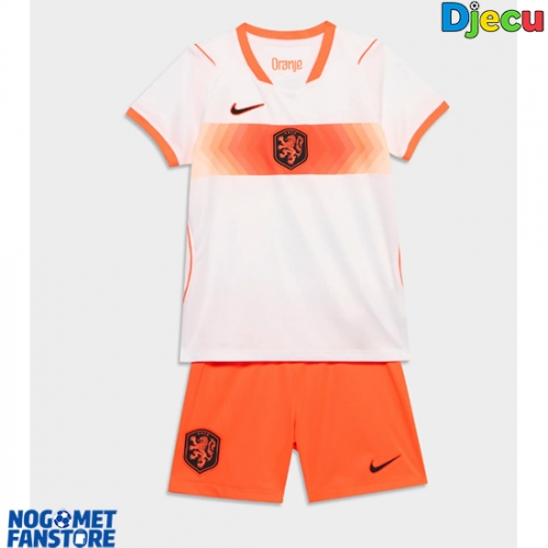 Nizozemska Gostujuci Dres za djecu SP 2026 Kratak Rukav (+ Kratke hlače)